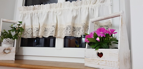 ZESTAW LAMBREKIN UKOS +ZAZDROSTKA KORONKA SHABBY 