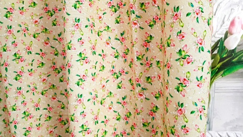 BIEŻNIK OBRUS DROBNE KWIATY PANAMA