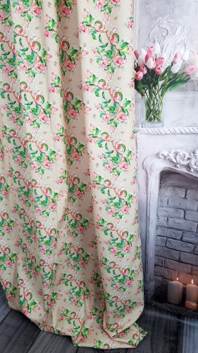 BIEŻNIK OBRUS KWITNĄCE JABŁONIE PANAMA