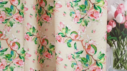 BIEŻNIK OBRUS KWITNĄCE JABŁONIE PANAMA