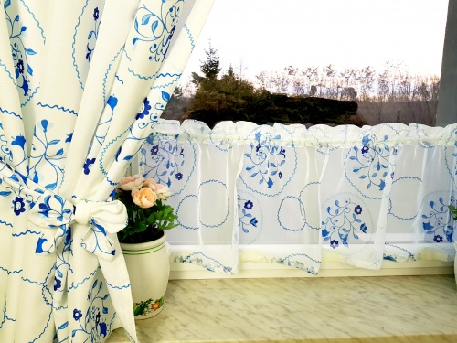 ZAKOSTYL ZASŁONY + ZAZDROSTKA FOLK SERWETKI