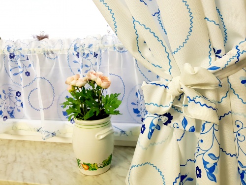 ZAKOSTYL ZASŁONY + ZAZDROSTKA FOLK SERWETKI