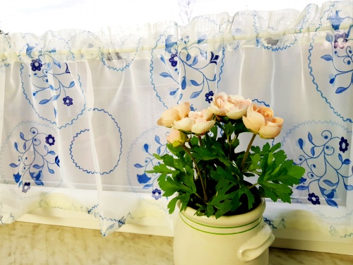 ZAKOSTYL ZASŁONY + ZAZDROSTKA FOLK SERWETKI