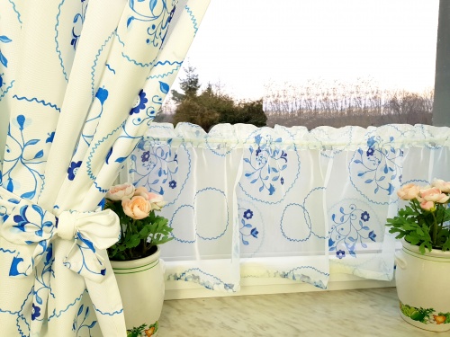 ZAKOSTYL ZASŁONY + ZAZDROSTKA FOLK SERWETKI