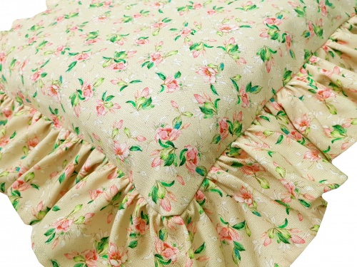  ZAKOSTYL POSZEWKA  NA KRZESŁO VINTAGE SHABBY KWIATY