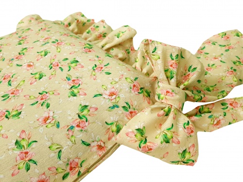  ZAKOSTYL POSZEWKA  NA KRZESŁO VINTAGE SHABBY KWIATY