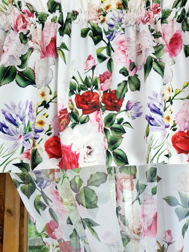 ZAKOSTYL KOMPLET CZERWONE RÓŻE WOAL