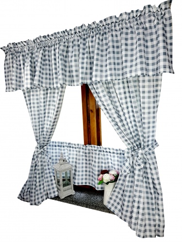 Zakostyl komplet szara kratka