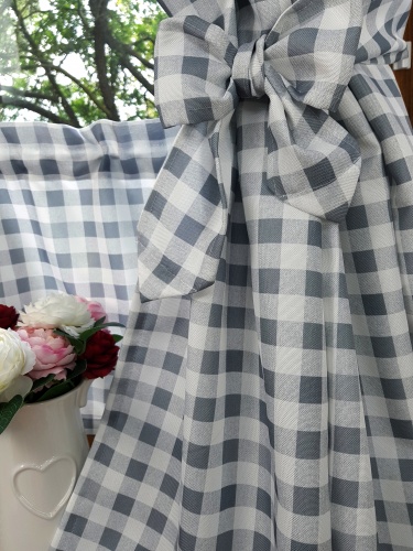 ZAKOSTYL KOMPLET SZARA KRATKA