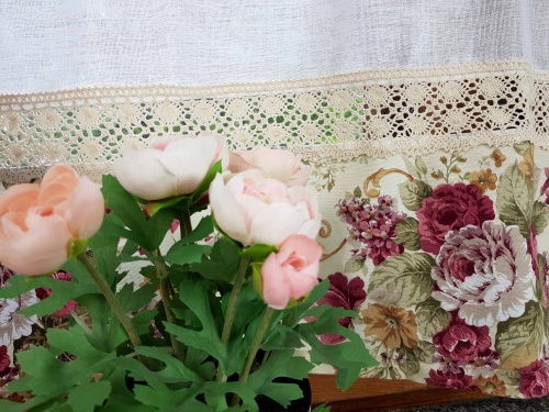 ZAKOSTYL ZASŁONY + ZAZDROSTKA ANGIELSKIE RÓŻE