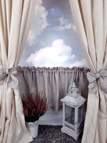 ZAKOSTYL ZASŁONY KREM + ZAZDROSTKA VINTAGE KRATA