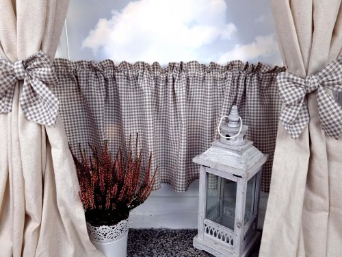 ZAKOSTYL ZASŁONY KREM + ZAZDROSTKA VINTAGE KRATA