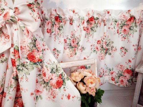 ZAKOSTYL ZASŁONY + ZAZDROSTKA RÓŻE RÓŻOWE