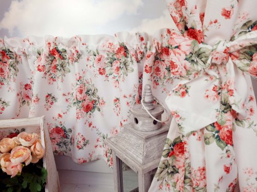 ZAKOSTYL ZASŁONY + ZAZDROSTKA RÓŻE RÓŻOWE