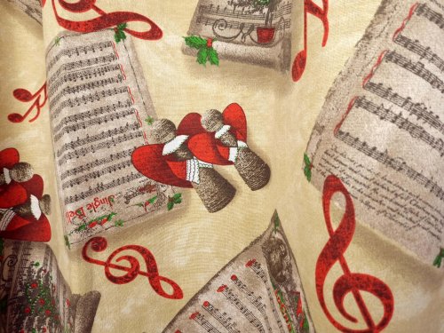 TKANINA DEKORACYJNA ANIOŁKI NUTKI 1mb