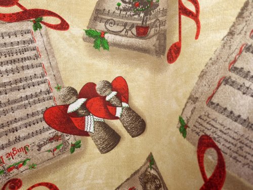 TKANINA DEKORACYJNA ANIOŁKI NUTKI 1mb