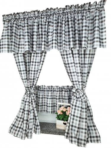 Zakostyl komplet ciemny brąz kratka