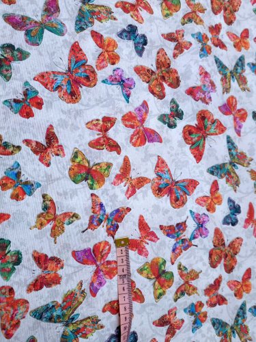 Tkanina dekoracyjna motyle 1mb