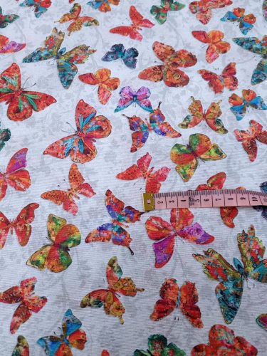 TKANINA DEKORACYJNA MOTYLE 1mb