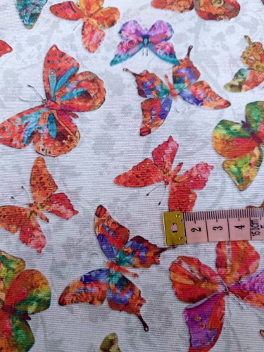 TKANINA DEKORACYJNA MOTYLE 1mb