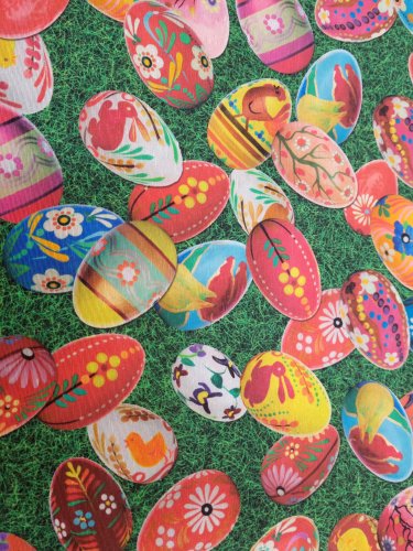 TKANINA DEKORACYJNA PISANKI WIELKANOCNE 1mb