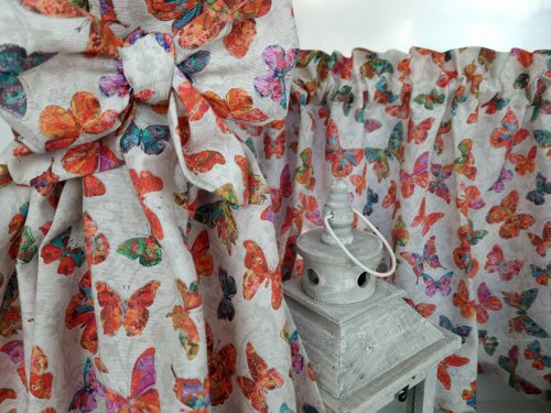 ZAKOSTYL ZASŁONY KREM + ZAZDROSTKA MOTYLE