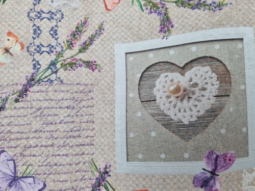 TKANINA DEKORACYJNA MOTYLE VINTAGE 1mb