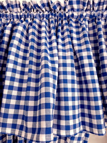 ZAKOSTYL KOMPLET NIEBIESKA KRATKA OBUSTRONNA