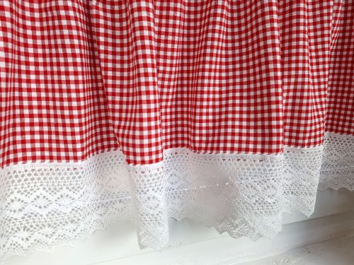 ZAKOSTYL ZAZDROSTKA CZERWONA KRATA KORONKA2