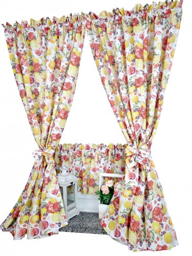 ZAKOSTYL ZASŁONY + ZAZDROSTKA CYTRYNY I GRANATY