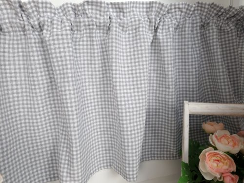 ZAKOSTYL ZAZDROSTKA SZARA KRATECZKA VICHY OBUSTRONNA