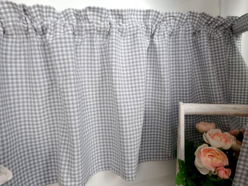 ZAKOSTYL ZAZDROSTKA SZARA KRATECZKA VICHY OBUSTRONNA