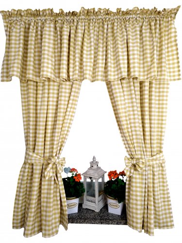 Zakostyl komplet beż-brąz kratka obustronna