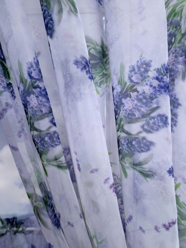 ZAKOSTYL ZASŁONY + ZAZDROSTKA LAWENDA WOAL