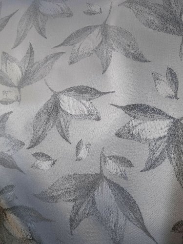 TKANINA EKSKLUZYWNA SREBRNA GRUBY ŻAKARD 1mb