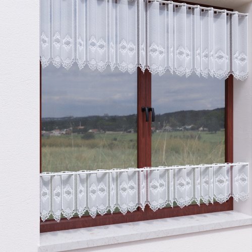 ZAZDROSTKA HAFTOWANY BATYST KORONKA 99007  (cena za 0,50mb)