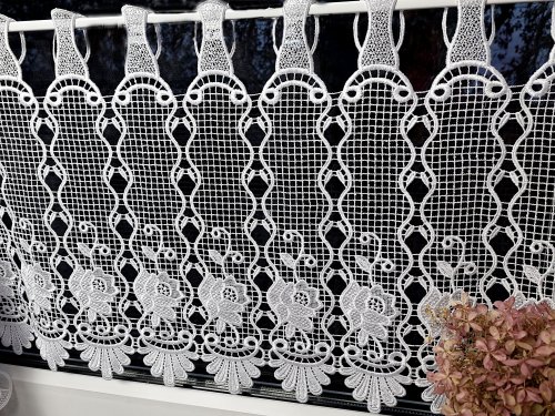 Zazdrostka gipiura haft klasyk róże  (cena za 0,50mb)