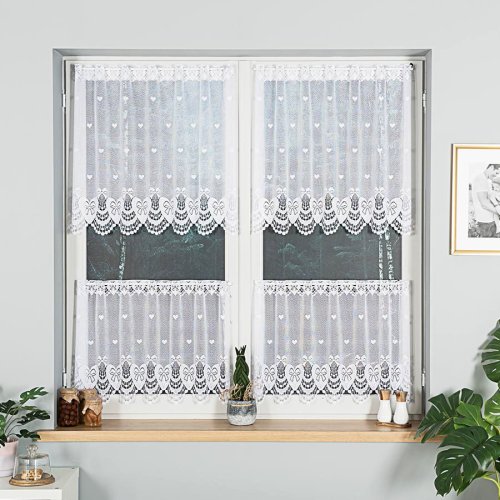 ZAZDROSTKA HAFTY ŻAKARD SERCA  (cena za 0,50mb)