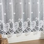 ZAZDROSTKA HAFTY ŻAKARD SERCA  (cena za 0,50mb)