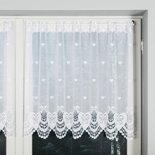 ZAZDROSTKA HAFTY ŻAKARD SERCA  (cena za 0,50mb)