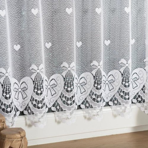 ZAZDROSTKA HAFTY ŻAKARD SERCA  (cena za 0,50mb)