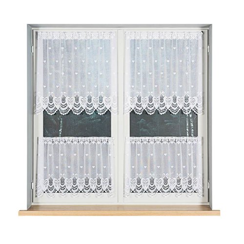 ZAZDROSTKA HAFTY ŻAKARD SERCA  (cena za 0,50mb)