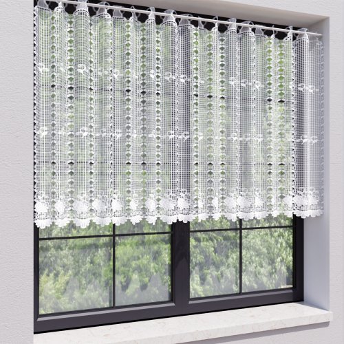 ZAZDROSTKA GIPIURA HAFT KLASYK RÓŻE  (cena za 0,50mb)