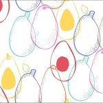 Bieżnik obrus nowoczesny awokado