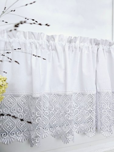 ZAZDROSTKA SHABBY CHIC BIAŁA GIPIURA 40CM 