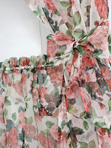 ZAKOSTYL ZASŁONY + ZAZDROSTKA RÓŻE WOAL