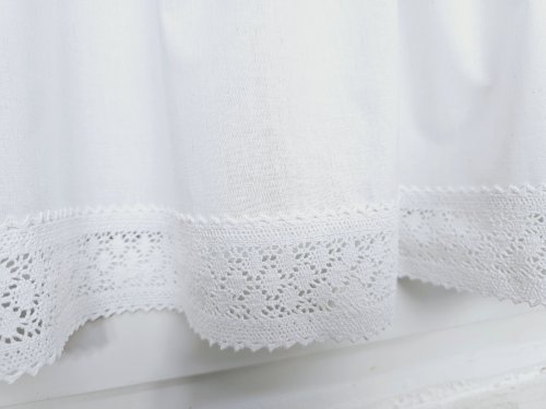 ZAZDROSTKA SHABBY CHIC BIAŁA KORONKA 40CM 