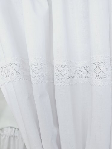 ZESTAW ZASŁON+ZAZDROSTKA  SHABBY CHIC