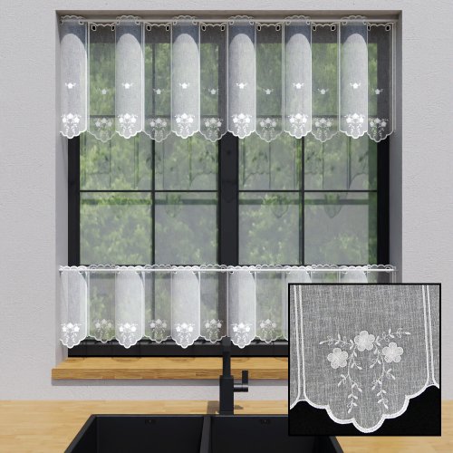 ZAZDROSTKA BATYST HAFT MILUNIA 17CM, 40CM, 60CM   (cena za 0,50mb)