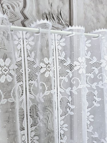 ZAZDROSTKA HAFTY ŻAKARD SHABBY 50CM, 70CM  (cena za 0,50mb)